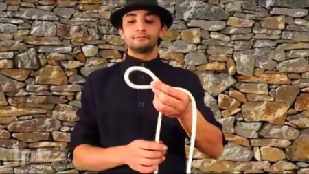 Rope and coin magic trick tutorial