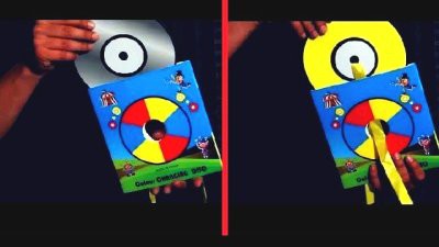 Color Changing Paper CD Trick Tutorial!